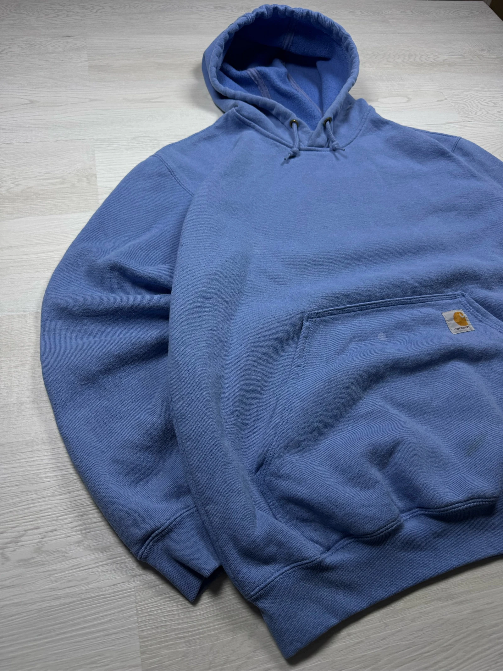 Carhartt Sleeve Logo Hoodie Blue Original Fit M – photo 3
